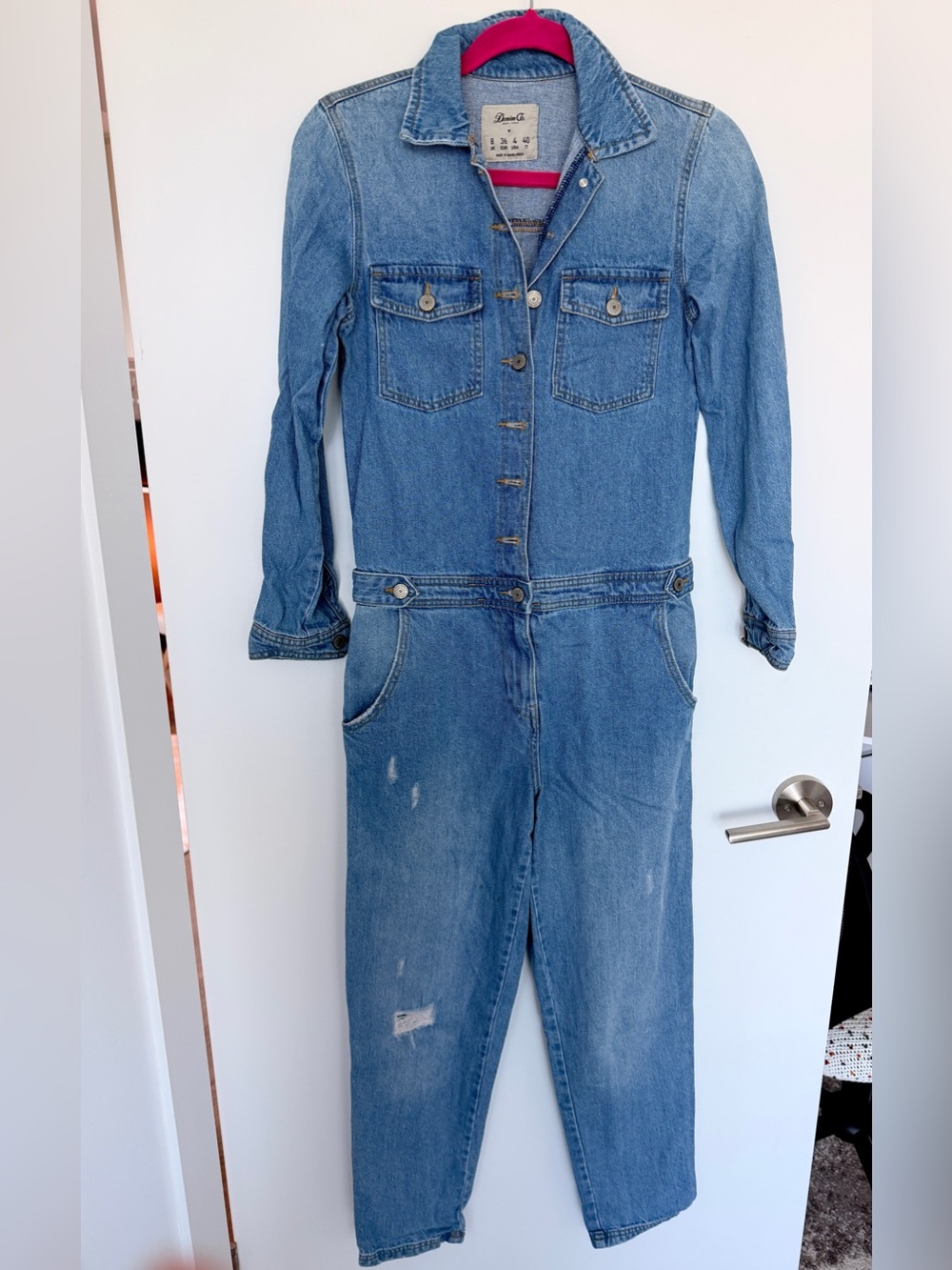 Primark Light Blue Denim Jumpsuit